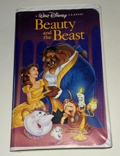 vintage Walt Disney's Beauty and the Beast VHS tape, Black Diamond" edition. N