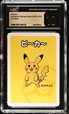 CGC 10 Pristine Pikachu Old Maid Playing Cards 2019 Japanese
