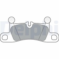 ✅ DELPHI BREMSBELAGSATZ SCHEIBENBREMSE HINTEN 99135293902 NEU DE STOCK