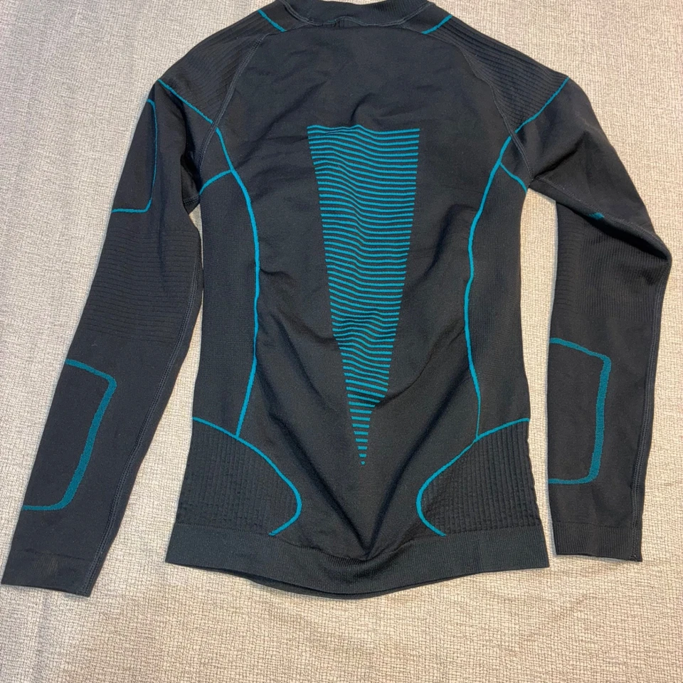 NUEVO SIN ETIQUETAS NOOYME Ciclismo Capa Base Térmica Talla Pequeña-Hecha con Bambú Azul Negro Foto 2 de 4