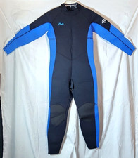 Hevto Mens 3/2mm Neoprene Full Wetsuit Scuba Diving Surfing Small BLACK BLUE