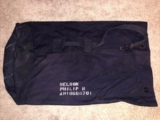 Original 1950 Dated Air Force USAF Blue Canvas Duffel Bag Sea Bag Military Gear