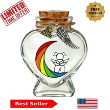 Pet Hair Keepsake with Cork Seal - Heart-Shaped Memorial Bottle for Beloved Pets