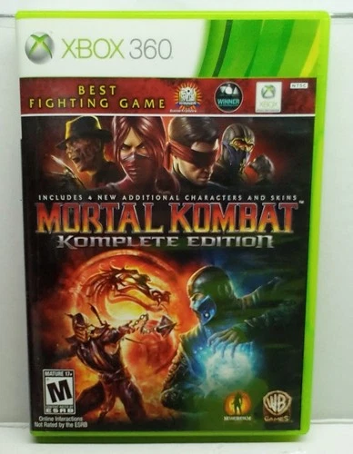 Mortal Kombat Complete Edition (Xbox 360, 2012) Complete Tested Working