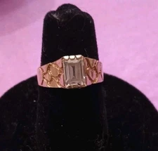 Vintage 10k 417 Ring Ladies Nugget Ring 
