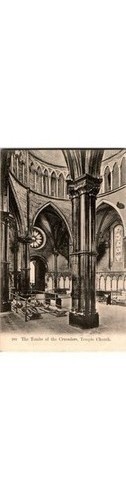1900 Temple Church London Postcard-Crusader Knight Tombs-Gordon Smith Publisher-image