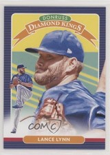 2020 Panini Donruss Diamond Kings Yellow Lance Lynn #21 zg6