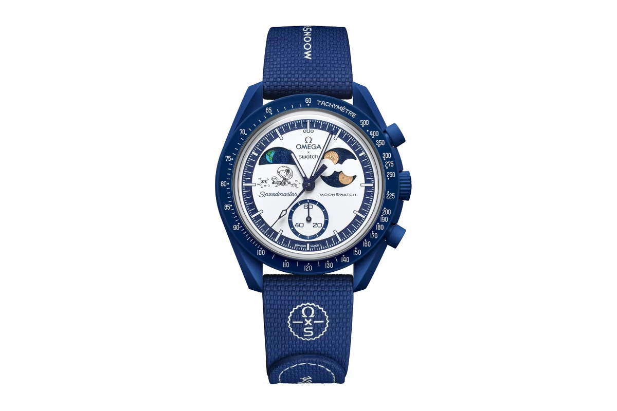 Swatch x Omega Snoopy MoonSwatch Mission To Earthphase Moonshine