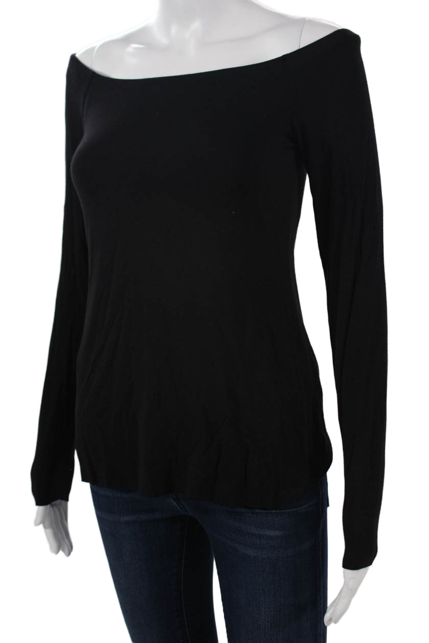 Bailey 44 Womens Basic Solid Black Long Sleeve To… - image 2