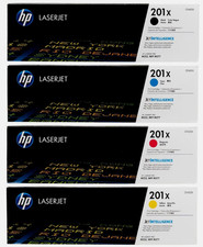 HP 201X High-Yield Toner Cartridge Set Black,Cyan,Magenta,Yellow 