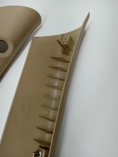 07-14 GM SUV Beige Tan LH RH Bose Tweeter A-Pillar Trim Panel Pair OEM - Bild 12 von 20