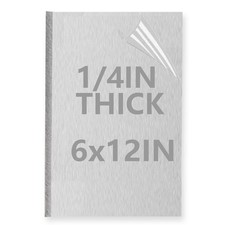 1/4Inch Thick Aluminum Sheet Plate, 6 x 12 Heavy Duty Aluminum Sheets Plates
