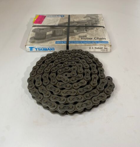 (1) TSUBAKI 10' RS100 Cotter Pin Roller Chain #100 RS100-1-CP-U Cottered (NEW)