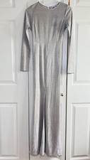FASHIONNOVA Glam Mermaid Dress - Silver - NWT - Small