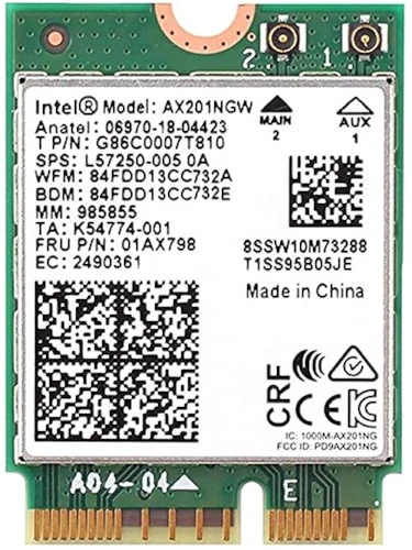 INTEL AX201 WIFI 6 WIRELESS WIFI CARD