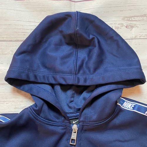 Nike Dri-Fit Hoodie Sweatshirt Zip Up Youth Blue Size Medium 5-6 Years - Picture 2 of 10