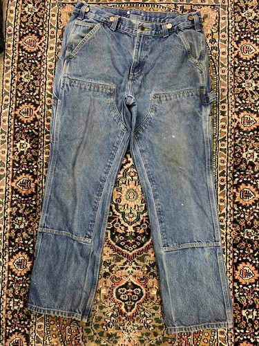 Vtg Carhartt Double Knee Work Pants Size 33x30 Wor