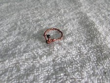 Handmade Copper Wire Wrapped Ring W/ Magnetic Beads Size 9.5
