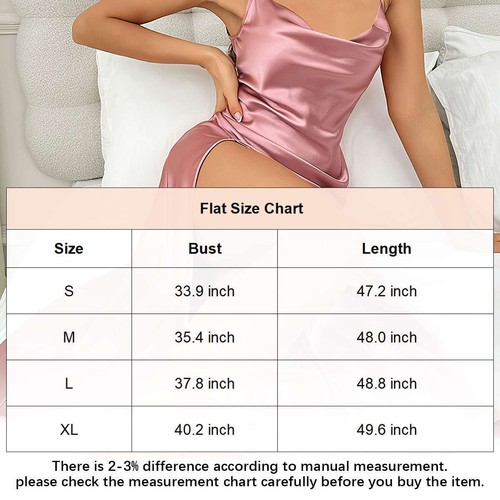 Womens Sexy V Neck Sleeveless Satin Dress Cocktail Party Slit Long Maxi Dress - Bild 6 von 28