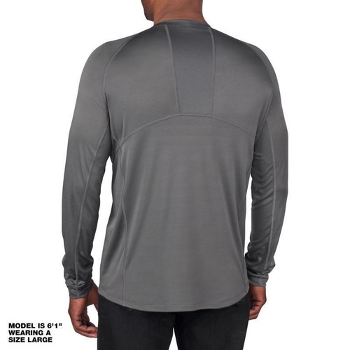 Camiseta Milwaukee Workskin manga larga cuello redondo gris peso medio capa base LG - Imagen 2 de 5