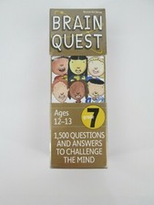 Brain Quest Grade 7 : 1,500 Questions and Answers to Challenge the Mind NEW