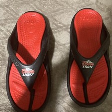 Coors light flip-flop crocs men’s size 7 women’s size 9 (Holy Grail)