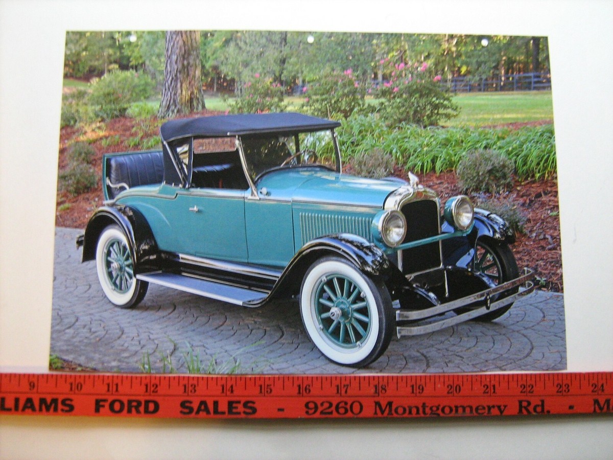 1927 Pontiac 6-27 Sport Roadster full-color photo from NOS