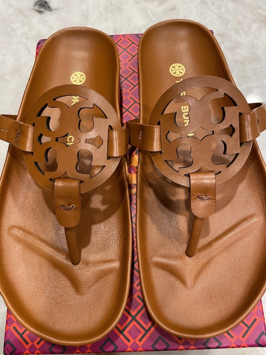 NIB Tory Burch Miller Cloud Calf Leather Size 7 Color Aged