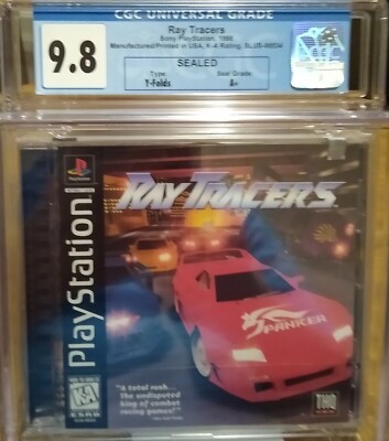 RAY TRACERS  PlayStation 1 PS1 US Version CGC 9.8 A+ Top Pop