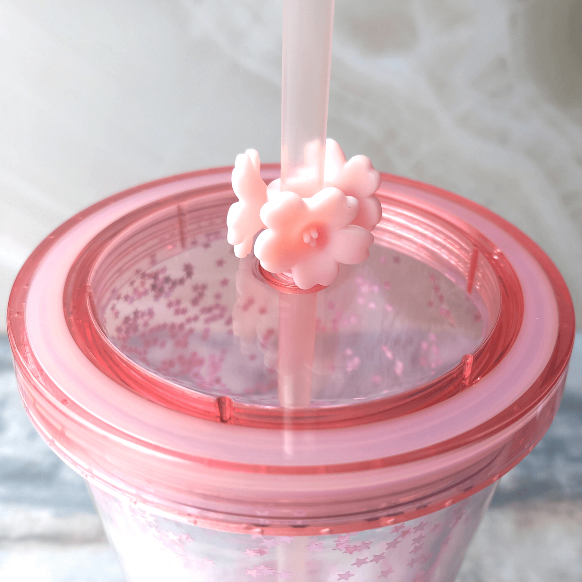 Starbucks Korea 2018 Cherry Blossom Glitter Cold Cup 710ml - Rare