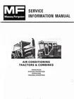 Massey Ferguson MF-1085 1105 1135 1155 Tractor Air Conditioning Service Manual