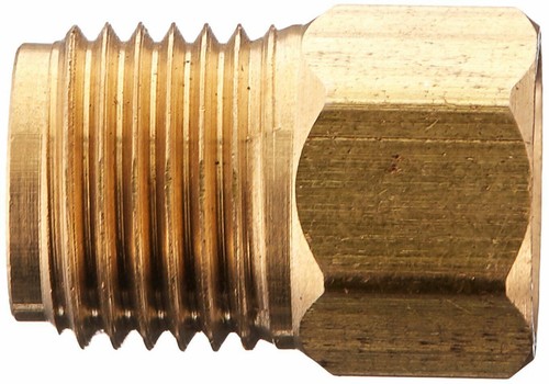 1/2-20 To 3/8-24 Brake Line Adapter - Brass Inverted Flare For - Foto 4