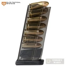 ETS Glock 43 G43 9mm 7-Round MAGAZINE Carbon Smoke SMK-GLK-43 FAST SHIP