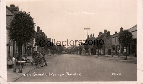 1939 Wooton Bassett High St Wiltshire Echtfoto Postkarte verschickt