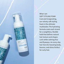VOIR HAIRCARE / SECRETS IN THE SNOW SOFT STYLING FOAM. Made in Canada. 160 ml