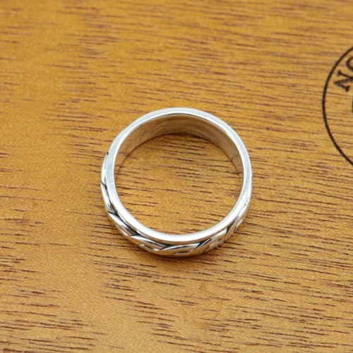 Mens Womens 925 Silver Celtic Braided Twisted Spinning Worry Band Ring All Size - Picture 5 of 5