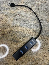 TECKNET Aluminum 3-Port USB 3.0 Hub with RJ45 10/100/1000 Gigabit Ethernet Adapt