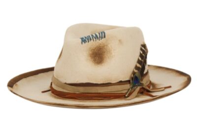 Vintage Wide Brim Wool Felt Fedora Hat