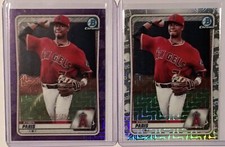 Kyren Paris 2020 Bowman Chrome Mega Purple & Base Refractors Angels