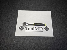 Snap-on Tools Hi Vis Yellow 38 Drive Compact Round Head Swivel Ratchet Fhcnf72