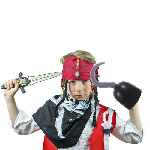 Pirate Hook Novelty Halloween Pirate Cosplay Fancy Dress Accessory - Picture 7 of 12
