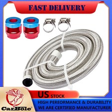 Stainless Steel Braided Fuel Hose Kit 516inch 3ft With An6 Fitting Universal