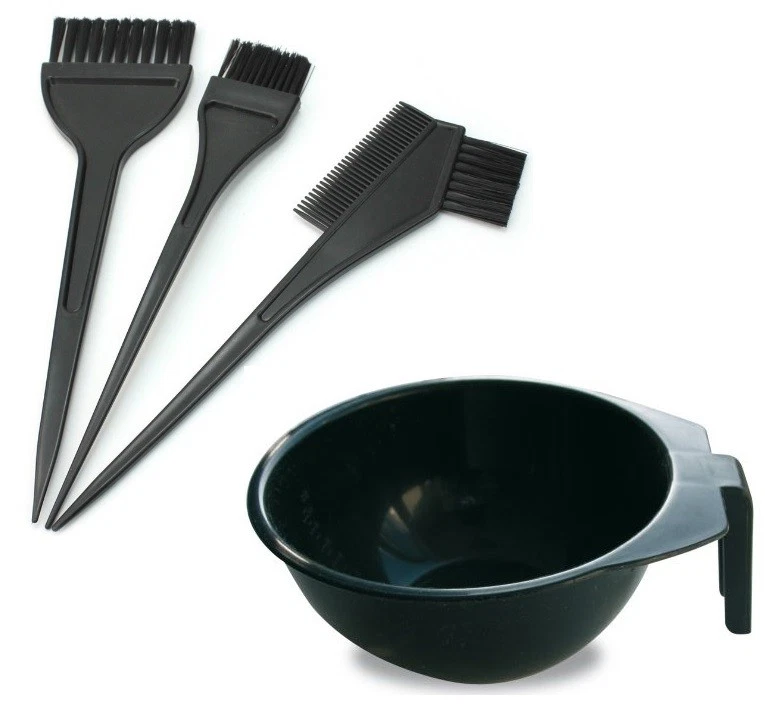 Efalock Färbe Set Färbeschale + Färbepinsel schmal + Pinsel breit + Pinsel Kamm