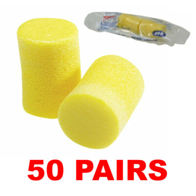3M 312-1201 Classic Disposable Foam Ear Plugs (50 Pair)
