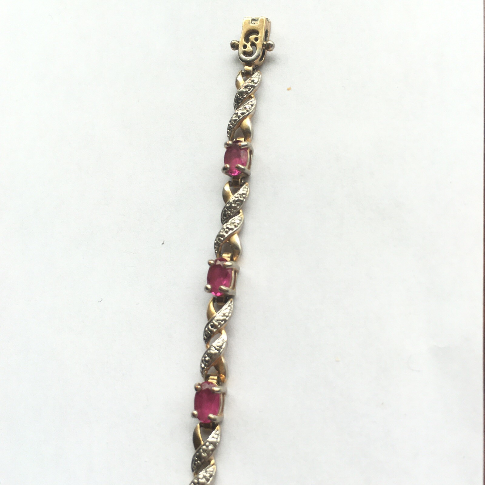 Gemstone Bracelet Solid 925 Sterling Silver Singl… - image 3