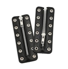 Leather Lace-in Boot Zipper Inserts for All Brands Tieless Shoe Laces 6 Silve...