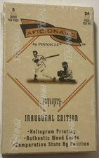 1996 Pinnacle Aficionado Baseball Hobby Box Factory Sealed 24 Pack