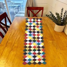 Table Runners Quilted patchwork country calico solid fabric by HOME HEART Brands