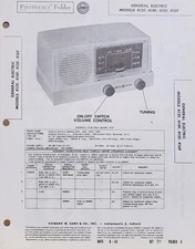 SAMS PHOTOFACT SERVICE MANUAL 211-6 GENERAL ELECTRIC RADIO 412F 414F 415F 416F