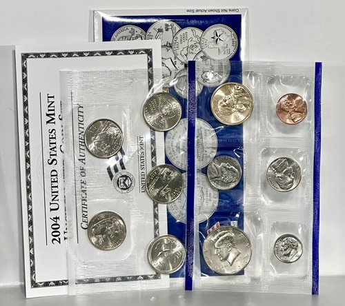 2004 United States Mint Uncirculated Coin Set 20 Coins + COA OGP - Picture 3 of 4